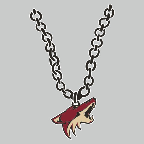 Arizona Coyotes Necklace logo iron on paper